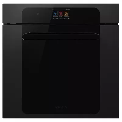 Four MUSA 60cm traditionnel+vapeur+micro-ondes Noir Brillant- SMEG Elite R�f. SO6204APB