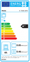 Four pyrolyse ArtLine HydraCook MTouch 49l A+ Pearlbeige - MIELE Réf. H 7840 BPX PeBe
