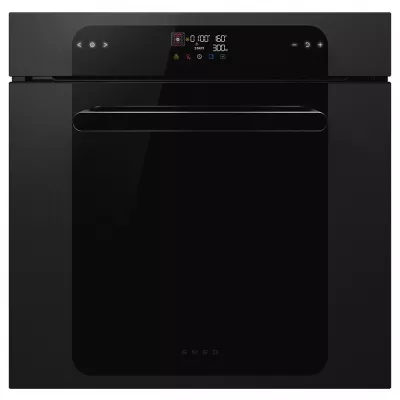 Four Pyrolyse MUSA 60cm Chaleur tournante Noir brillant- SMEG Elite R�f. SOP6202TB