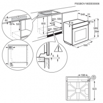 Four SenseCook® SÉRIE 700 72l A+ Noir - Electrolux Réf. KOEDP47K