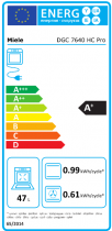 Four vapeur combiné VitroLine 47l A+ Inox anti-traces - MIELE Réf. DGC 7640 HC Pro IN