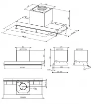 Groupe aspirant pour meuble Harmonie 90cm 580m3/h Noir - ROBLIN R&eacute;f. 6576023