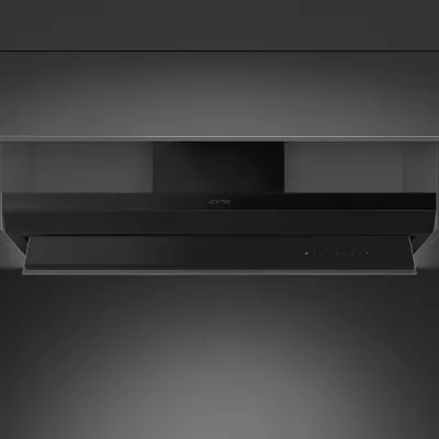 Groupe filtrant 120cm 645 m�/h A+ Noir mat - SMEG Elite R�f. KSGT124BLV