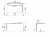 Groupe filtrant 52cm 584m3/h Inox - SMEG Réf. KSG70HPE