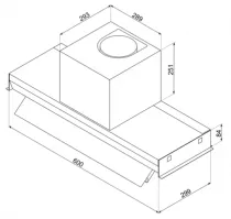 Groupe filtrant 60cm 574 m&sup3;/h A Noir mat - SMEG Elite R&eacute;f. KSGT64BLV