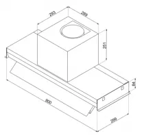 Groupe filtrant 90cm 616 m&sup3;/h A Noir mat - SMEG Elite R&eacute;f. KSGT94BLV