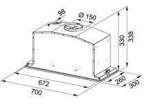 Groupe filtrant Aria 70cm 680m3/h Inox - ROBLIN Réf. 6668835