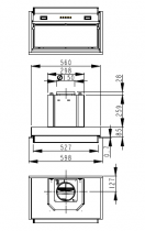 Groupe filtrant Harmonie 60cm 583m3/h Noir - ROBLIN Réf. 6271966