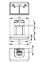 Groupe filtrant Mélodie 60cm 583m3/h Inox - ROBLIN Réf. 6820745 / 3050614981