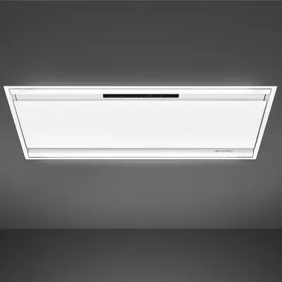Hotte de plafond 120cm 452m3/h (594m3/h intensif) Blanc - SMEG R�f. KLT9L4WH