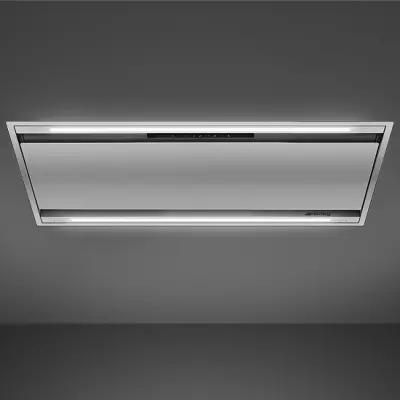 Hotte de plafond 120cm 452m3/h (594m3/h intensif) Inox - SMEG R�f. KLT9L4X
