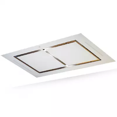 Hotte de plafond Confidence 100cm 839m3/h verre Blanc - ROBLIN R�f. 6209263