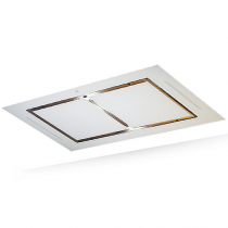 Hotte de plafond Confidence 100cm 839m3/h verre Blanc - ROBLIN Réf. 6209263