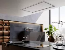 Hotte de plafond Solstice 90cm 590m3/h (750m3/h intensif) Blanc mat - Roblin Réf. 5482966