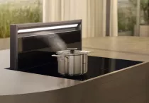 Hotte de plan de travail 80cm 450 m3/h Noir obsidienne - MIELE R&eacute;f. DAD 4870 Levantar 