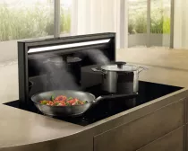 Hotte de plan de travail 91cm 450 m3/h Noir obsidienne - MIELE R&eacute;f. DAD 4370 Levantar 