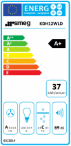 Hotte de plan tout intégrable 12 cm  - SMEG Réf. KDH12WLD