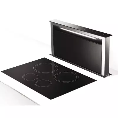 Hotte de plan Zelie 90cm 700m3/h verre Noir - ROBLIN R�f. 5057002