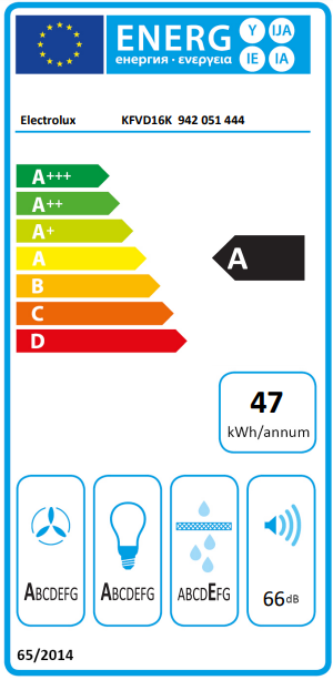 Hotte décorative 60cm 575m3/h (710m3/h intensif) verre Noir