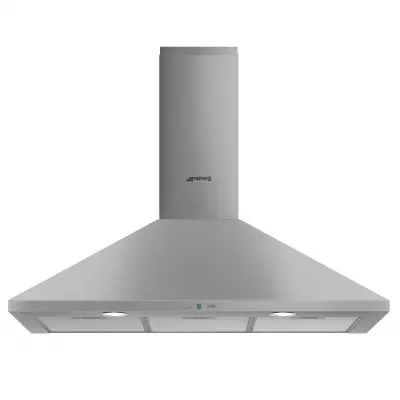 Hotte d�corative 90cm 480 m3/h (603 m3/h intensif) Inox -SMEG Elite R�f. KCH92X
