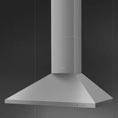 Hotte d�corative 90cm 600m3/h Inox - SMEG Elite R�f. KDC91XE3