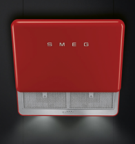 Hotte décorative Années 50 75cm 797m3/h Rouge - SMEG Réf. KFAB75RD