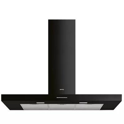 Hotte d�corative box 110cm 438 m�/h A Noir Brillant - SMEG Elite R�f. KBT110BL