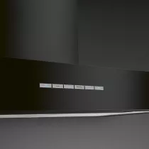 Hotte d&eacute;corative box 110cm 438 m&sup3;/h A Noir Brillant - SMEG Elite R&eacute;f. KBT110BL