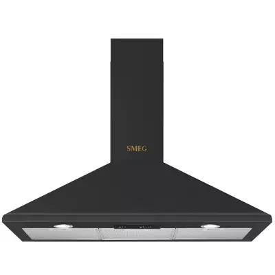 Hotte d�corative Coloniale 90cm 588m3/h (puissance max.) Anthracite - SMEG R�f. KSED95COA