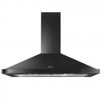 Hotte d&eacute;corative Falcon Ardoise FHDC110SL/C 110cm 480m3/h (puissance max.) avec badge Chrome