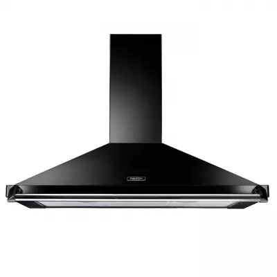 Hotte d�corative Falcon Classic Noir FCLAHDC110BL/C 110cm 480m3/h (puissance max.) avec barre et badge Chrom�