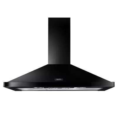 Hotte d�corative Falcon Noir FHDC100BL/C 100cm 480m3/h (puissance max.) avec badge Chrome