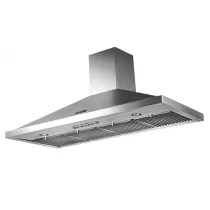 Hotte d&eacute;corative Falcon Plus Inox FHDCP90SS/C 90cm 630m3/h (puissance max.) avec badge Chrome