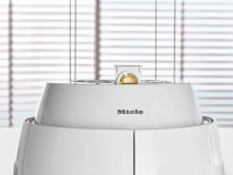 Hotte décorative îlot 70cm 440m3/h (600m3/h intensif) Blanc - MIELE Réf. DA 7378 D Aura 4.0