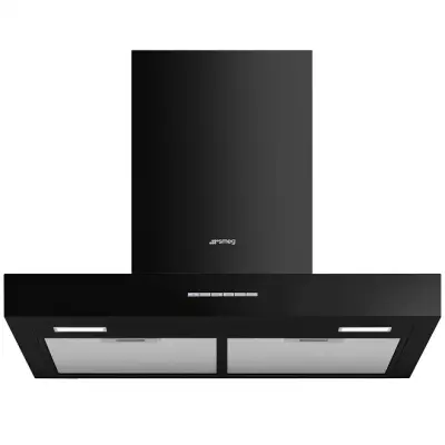 Hotte d�corative murale 60cm 473m3/h A Noir - SMEG R�f. KBT600BL