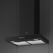 Hotte décorative murale 60cm 473m3/h A Noir mat - SMEG Réf. KBT600MB