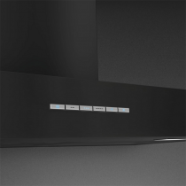 Hotte décorative murale 60cm 473m3/h A Noir mat - SMEG Réf. KBT600MB
