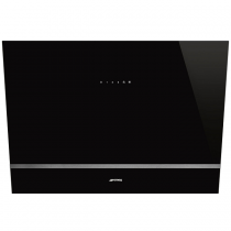 Hotte décorative murale 80cm 420m3/h Noir - SMEG Réf. KV28N