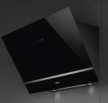 Hotte décorative murale 80cm 420m3/h Noir - SMEG Réf. KV28N