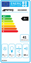 Hotte décorative Opéra 150cm 781m3/h Inox - SMEG Réf. KD150HXE
