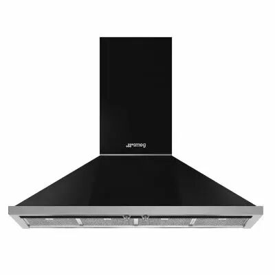 Hotte d�corative Portofino 120cm 777m3/h Noir - SMEG ELITE R�f. KPF12BL