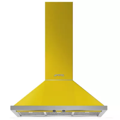 Hotte d�corative Portofino 90cm 797m3/h Jaune - SMEG ELITE R�f. KPF9YW