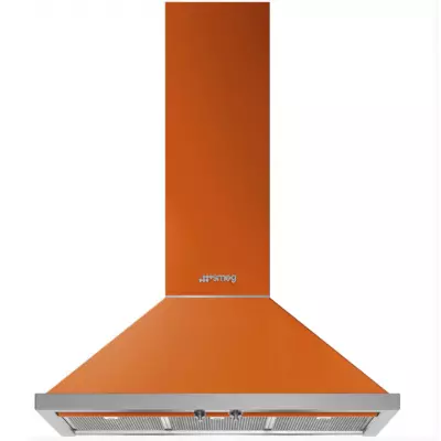 Hotte d�corative Portofino 90cm 797m3/h Orange - SMEG ELITE R�f. KPF9OR