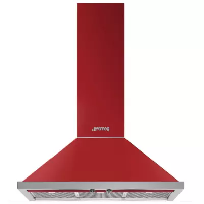 Hotte d�corative Portofino 90cm 797m3/h Rouge - SMEG ELITE R�f. KPF9RD