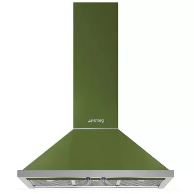 Hotte d�corative Portofino 90cm 797m3/h Vert Olive - SMEG ELITE R�f. KPF9OG