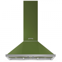 Hotte décorative Portofino 90cm 797m3/h Vert Olive - SMEG ELITE Réf. KPF9OG