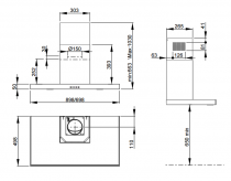 Hotte décorative Stella 70cm 691m3/h Inox - ROBLIN Réf. 6064016