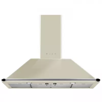 Hotte d�corative Victoria 110cm 788m3/h Cr�me - SMEG R�f. KT110PE