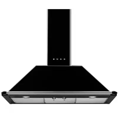 Hotte d�corative Victoria 90cm 788m3/h Noir - SMEG R�f. KT90BLE