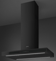 Hotte îlot 90cm 563m3/h (741m3/h intensif) Noir mat - SMEG Elite Réf. KLTI9L4MB